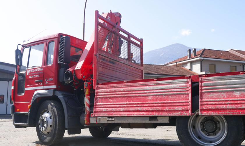 Edilmateriali Villar Perosa Consegna in cantiere